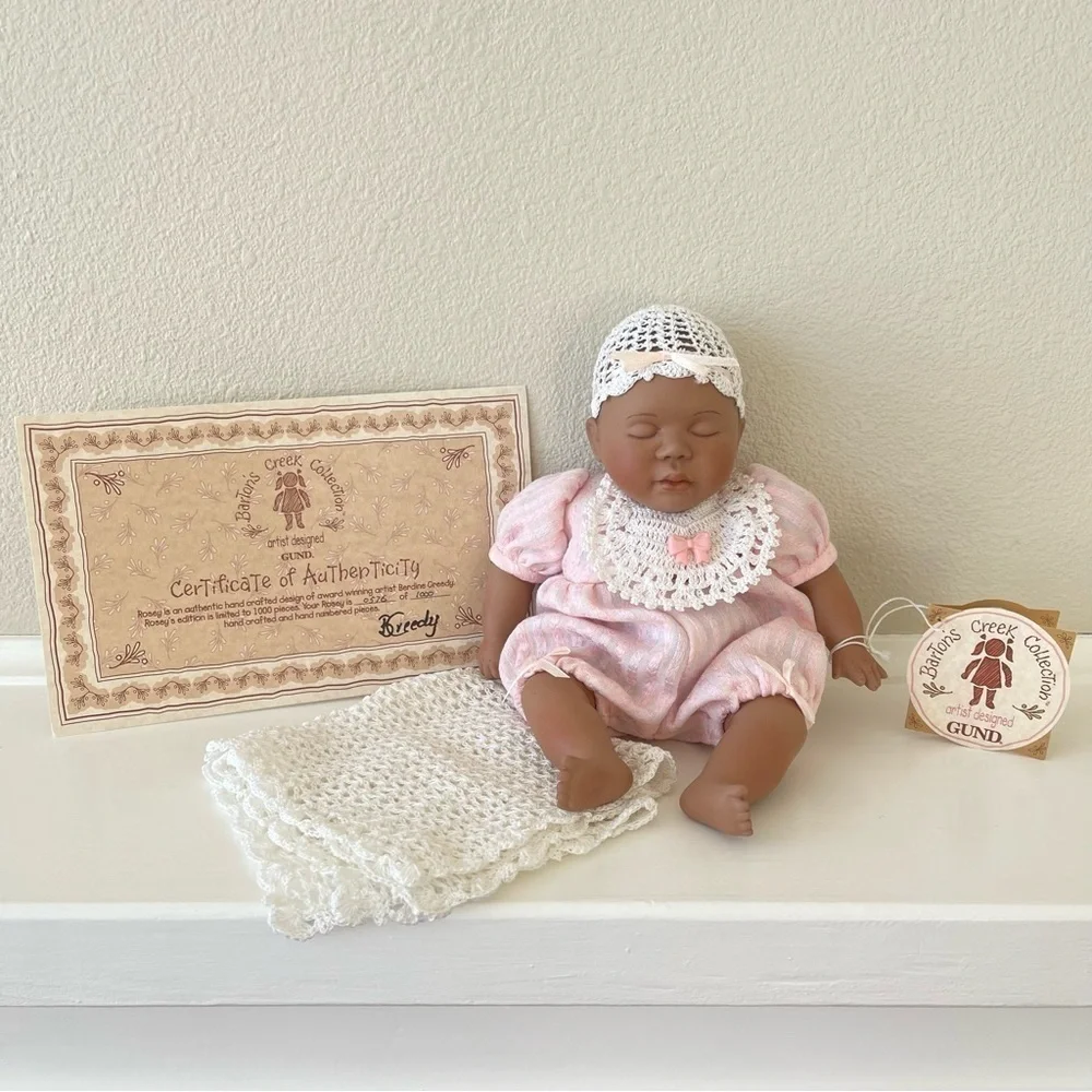 Berdine Creedy Rosey Porcelain Baby Doll 10 Inch